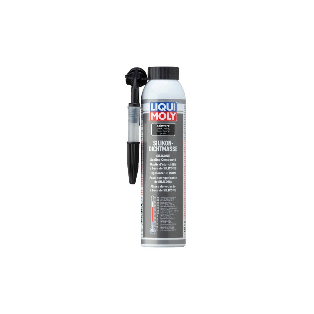 Virsbūves hermētiķis LIQUI MOLY Silicone Sealing Compound, black 200 ml