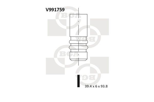 Ieplūdes vārsts BGA V991759