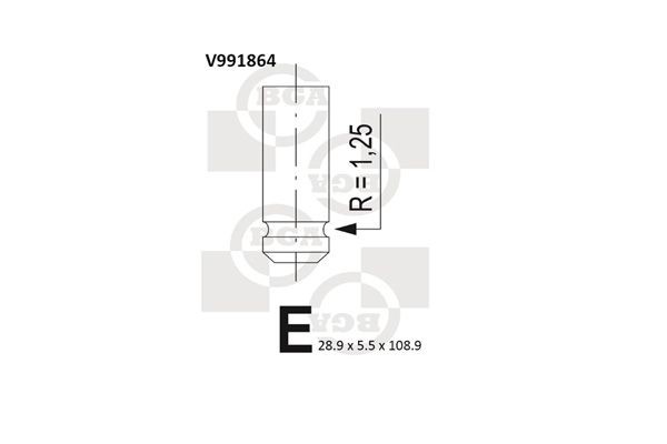 Izplūdes vārsts BGA V991864