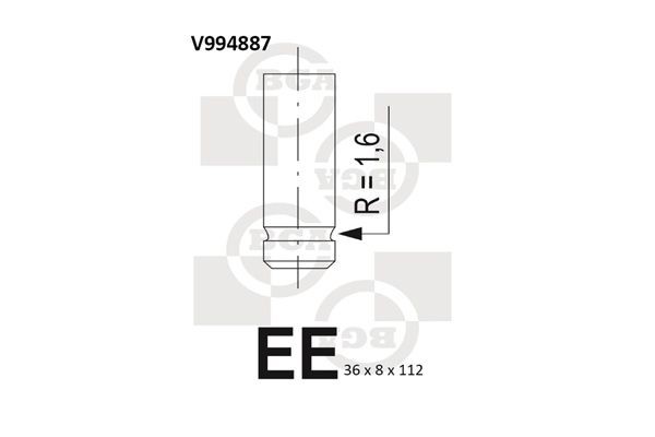 Izplūdes vārsts BGA V994887