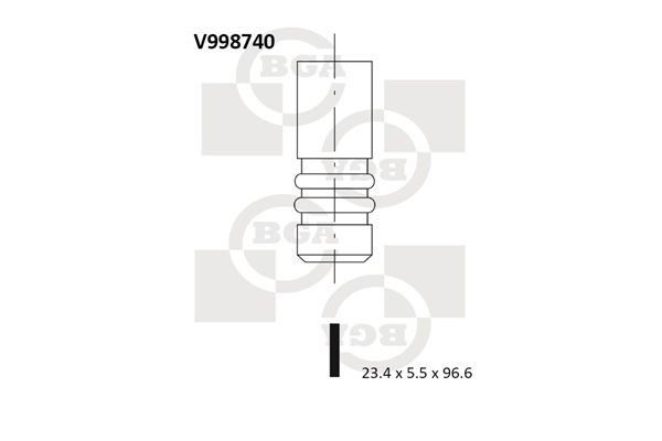 Izplūdes vārsts BGA V998740