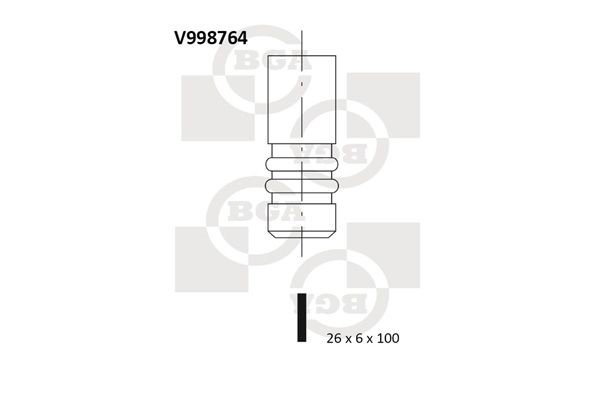 Ieplūdes vārsts BGA V998764