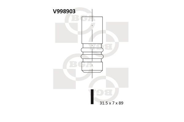Izplūdes vārsts BGA V998903