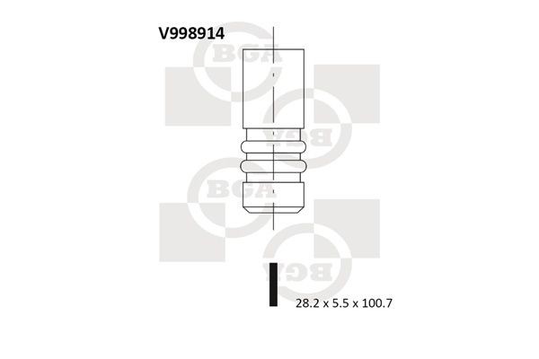Ieplūdes vārsts BGA V998914