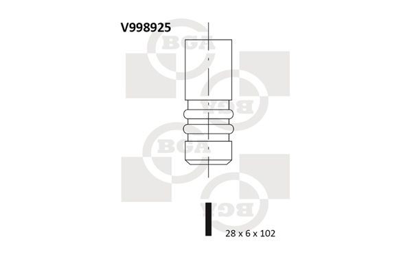 Izplūdes vārsts BGA V998925