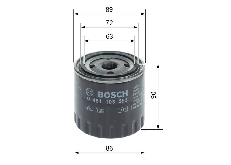 Eļļas filtrs BOSCH 0 451 103