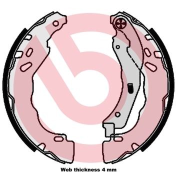 Bremžu loku komplekts BREMBO S61544