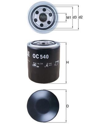 Eļļas filtrs KNECHT OC 540