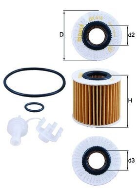 Eļļas filtrs KNECHT OX 414D1