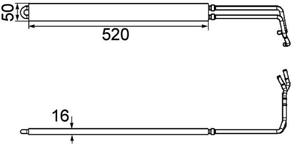 Eļļas radiators, Stūres vadība MAHLE CLC