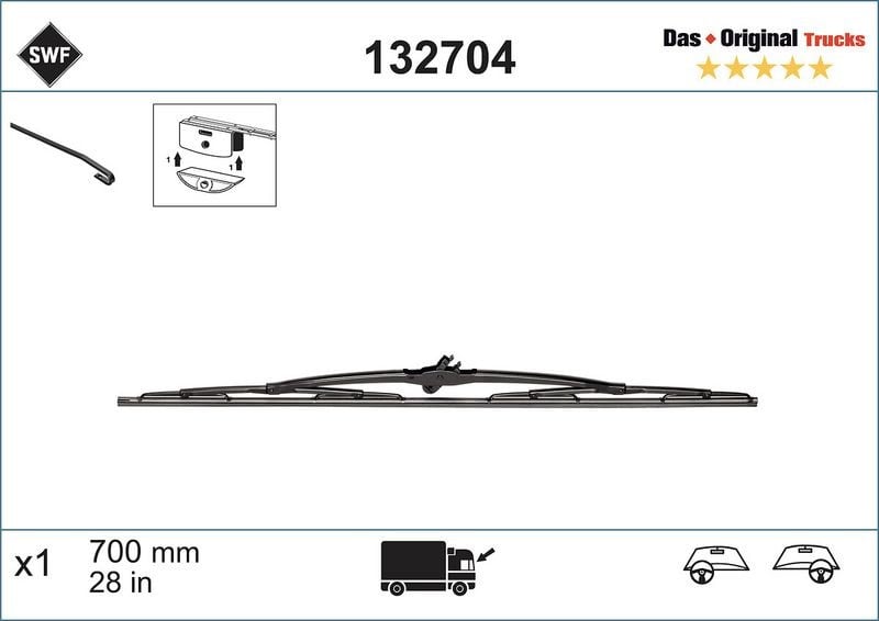 Stikla tīrītāja slotiņa SWF 132704
