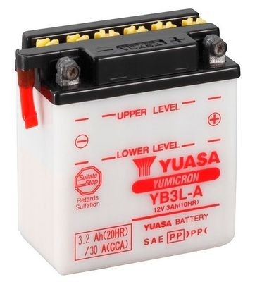 Startera akumulatoru baterija YUASA YB3L-A