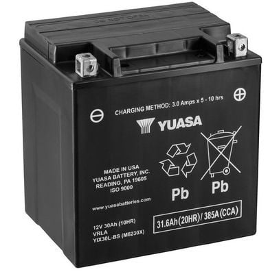 Startera akumulatoru baterija YUASA YIX30L-BS