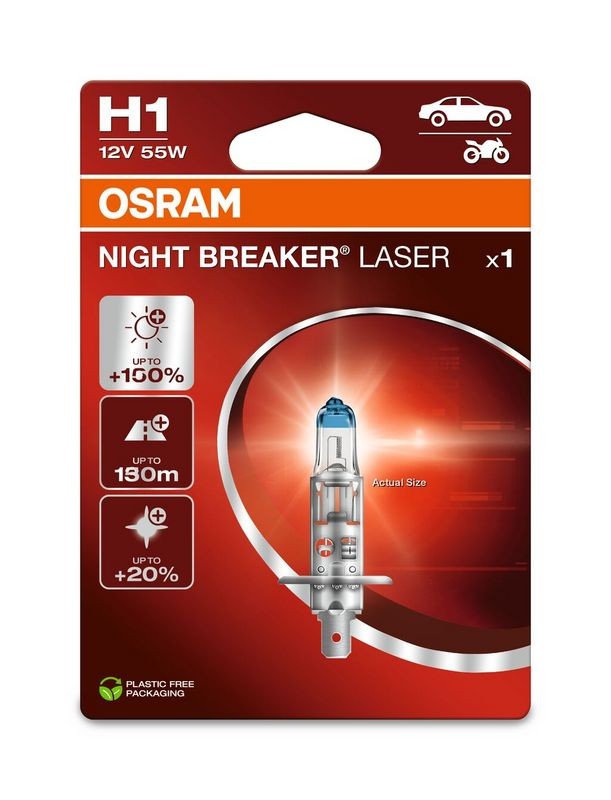 Kvēlspuldze, Tālās gaismas lukturis AMS-OSRAM 64150NL-1BL