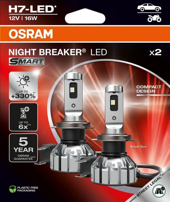 Kvēlspuldze, Tālās gaismas lukturis AMS-OSRAM 64210DWNBSM-2HB