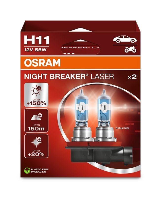 Kvēlspuldze, Tālās gaismas lukturis AMS-OSRAM 64211NL-2HB