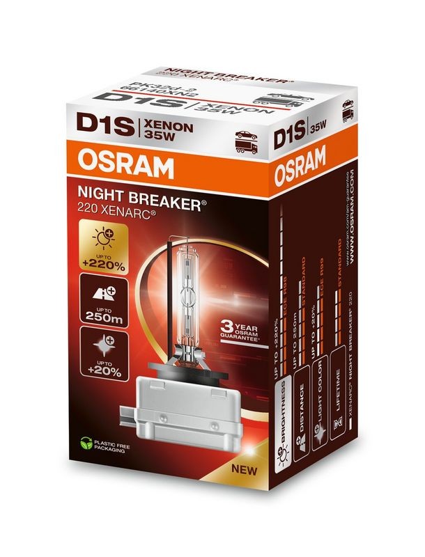 Kvēlspuldze, Tālās gaismas lukturis AMS-OSRAM 66140XN2